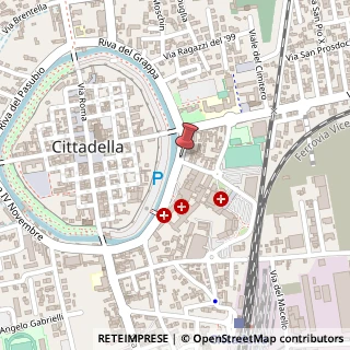Mappa Via Riva dell'Ospedale, 11B, 35013 Cittadella, Padova (Veneto)