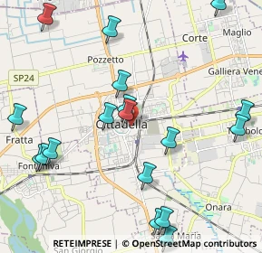 Mappa Via Riva dell'Ospedale, 35013 Cittadella PD, Italia (2.695)