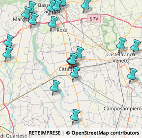 Mappa Via Riva dell'Ospedale, 35013 Cittadella PD, Italia (10.2785)