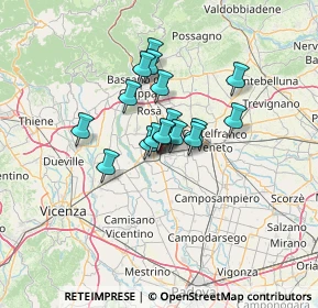 Mappa Via Riva dell'Ospedale, 35013 Cittadella PD, Italia (8.56471)