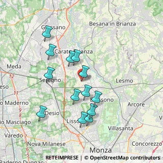Mappa Via Vicinale Milano Storta 6 zona, 20845 Sovico MB, Italia (3.46462)