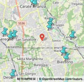 Mappa Via Vicinale Milano Storta 6 zona, 20845 Sovico MB, Italia (3.04)