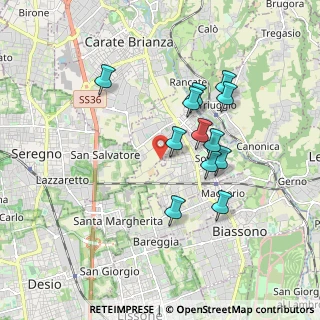 Mappa Via Vicinale Milano Storta 6 zona, 20845 Sovico MB, Italia (1.57833)