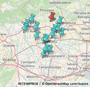 Mappa Vicolo Pier Fortunato Calvi, 35019 San Martino di Lupari PD, Italia (10.31706)