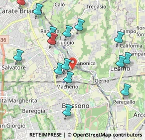 Mappa Strada Vicinale Vecchia delle Vallette, 20845 Sovico MB, Italia (2.25867)