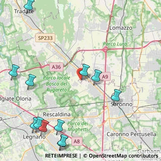Mappa Via Per la Massina, 22078 Cislago VA, Italia (6.01833)