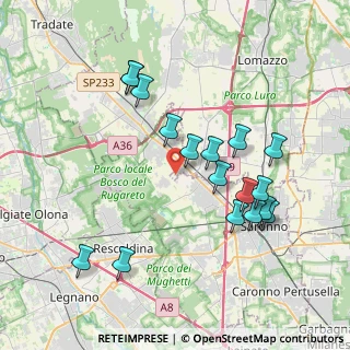Mappa Via Per la Massina, 22078 Cislago VA, Italia (3.85294)