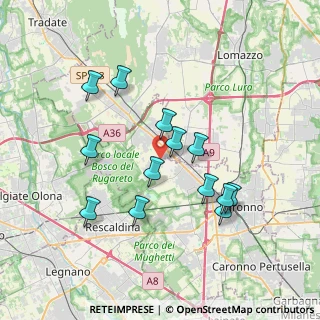 Mappa Via Per la Massina, 22078 Cislago VA, Italia (3.42615)