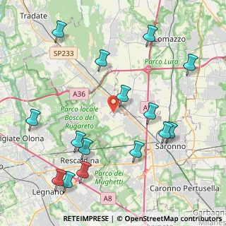 Mappa Via Per la Massina, 22078 Cislago VA, Italia (4.92333)