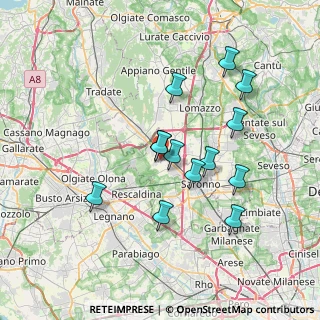 Mappa Via Per la Massina, 22078 Cislago VA, Italia (6.51154)