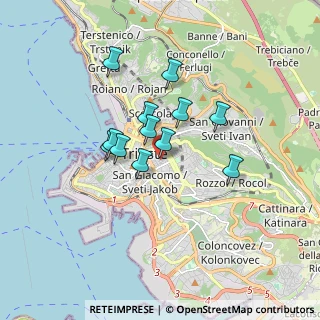 Mappa Via Ugo Foscolo, 34129 Trieste TS, Italia (1.26917)