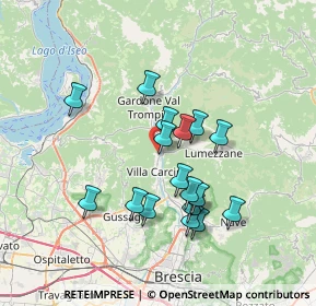 Mappa Via Piave, 25069 Villa Carcina BS, Italia (6.21667)