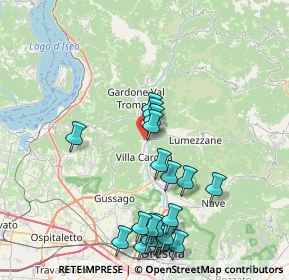 Mappa Via Piave, 25069 Villa Carcina BS, Italia (8.6505)