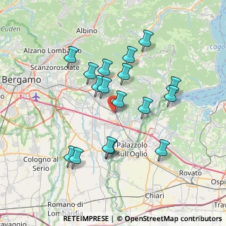 Mappa 24060 Chiuduno BG, Italia (6.82412)