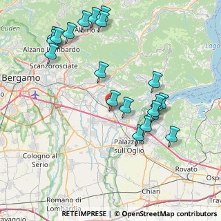 Mappa 24060 Chiuduno BG, Italia (8.9815)