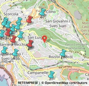 Mappa Via San Martino, 34142 Trieste TS, Italia (1.453)