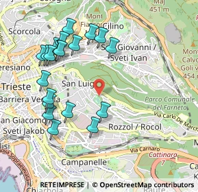 Mappa Via San Martino, 34142 Trieste TS, Italia (1.052)