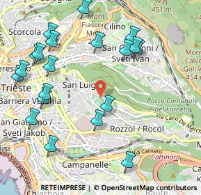 Mappa Via San Martino, 34142 Trieste TS, Italia (1.2025)