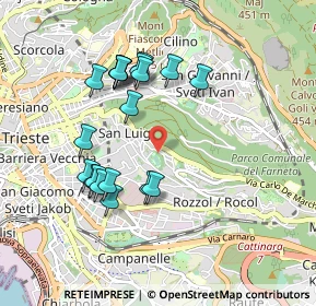 Mappa Via San Martino, 34142 Trieste TS, Italia (0.8855)