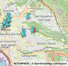 Mappa Via San Martino, 34142 Trieste TS, Italia (1.28909)