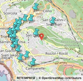 Mappa Via San Martino, 34142 Trieste TS, Italia (1.257)