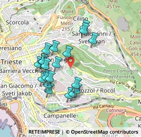 Mappa Via San Martino, 34142 Trieste TS, Italia (0.799)
