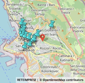 Mappa Via San Martino, 34142 Trieste TS, Italia (1.6825)