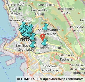 Mappa Via San Martino, 34142 Trieste TS, Italia (1.5275)