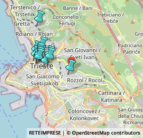 Mappa Via San Martino, 34142 Trieste TS, Italia (1.79308)