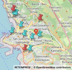Mappa Via San Martino, 34142 Trieste TS, Italia (2.05182)