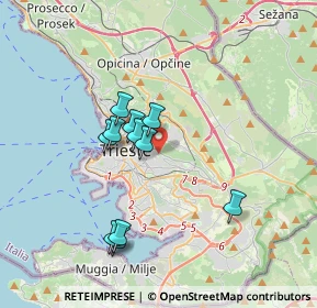 Mappa Via San Martino, 34142 Trieste TS, Italia (3.05636)