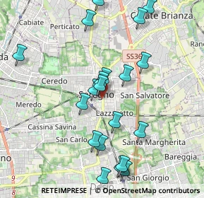 Mappa Via Alcide De Gasperi, 20831 Seregno MB, Italia (2.056)