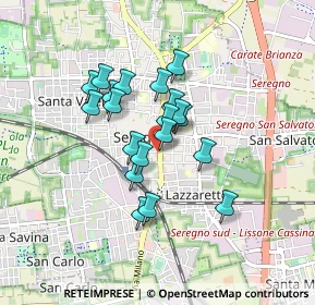 Mappa Via Alcide De Gasperi, 20831 Seregno MB, Italia (0.6445)