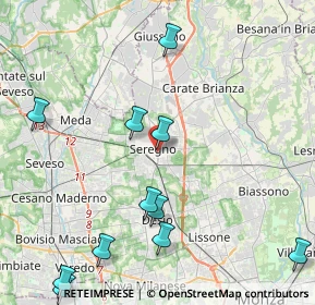 Mappa Via Alcide De Gasperi, 20831 Seregno MB, Italia (5.585)