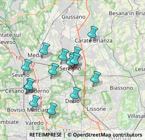 Mappa Via Alcide De Gasperi, 20831 Seregno MB, Italia (3.15)