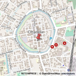 Mappa Via Giuseppe Garibaldi,  25, 35013 Cittadella, Padova (Veneto)
