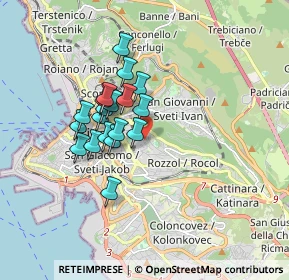 Mappa Via Guiseppe E Luca Del Mestri, 34141 Trieste TS, Italia (1.3225)