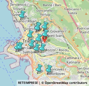 Mappa Via Guiseppe E Luca Del Mestri, 34141 Trieste TS, Italia (1.63071)