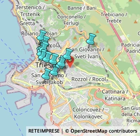 Mappa Via Guiseppe E Luca Del Mestri, 34141 Trieste TS, Italia (1.4225)