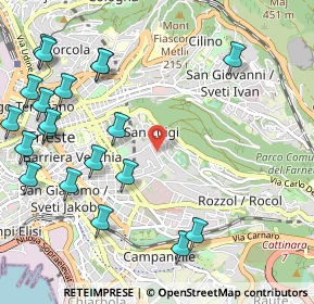 Mappa Via Guiseppe E Luca Del Mestri, 34141 Trieste TS, Italia (1.3525)