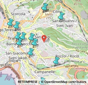 Mappa Via Guiseppe E Luca Del Mestri, 34141 Trieste TS, Italia (1.18077)