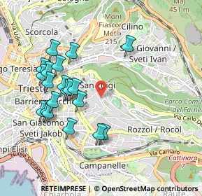 Mappa Via Guiseppe E Luca Del Mestri, 34141 Trieste TS, Italia (0.966)