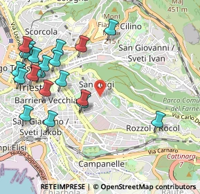 Mappa Via Guiseppe E Luca Del Mestri, 34141 Trieste TS, Italia (1.2245)