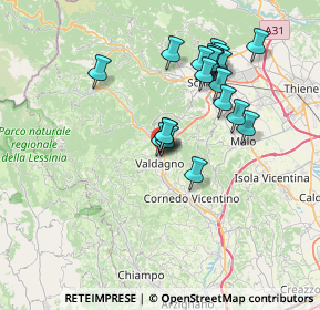 Mappa Via Giosuè Carducci, 36078 Valdagno VI, Italia (6.561)