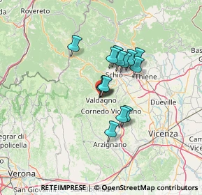 Mappa Via Giosuè Carducci, 36078 Valdagno VI, Italia (8.94643)