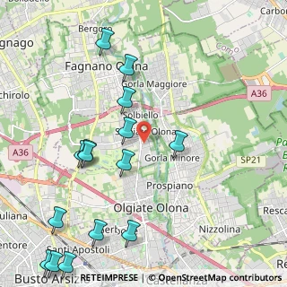 Mappa Via Wagner, 21058 Solbiate Olona VA, Italia (2.65933)