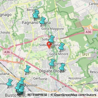 Mappa Via Wagner, 21058 Solbiate Olona VA, Italia (3.39938)