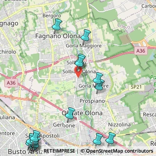 Mappa Via Wagner, 21058 Solbiate Olona VA, Italia (3.22688)