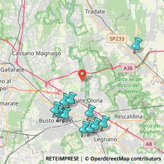 Mappa Via Wagner, 21058 Solbiate Olona VA, Italia (4.91455)