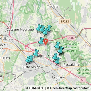 Mappa Via Wagner, 21058 Solbiate Olona VA, Italia (3.03071)